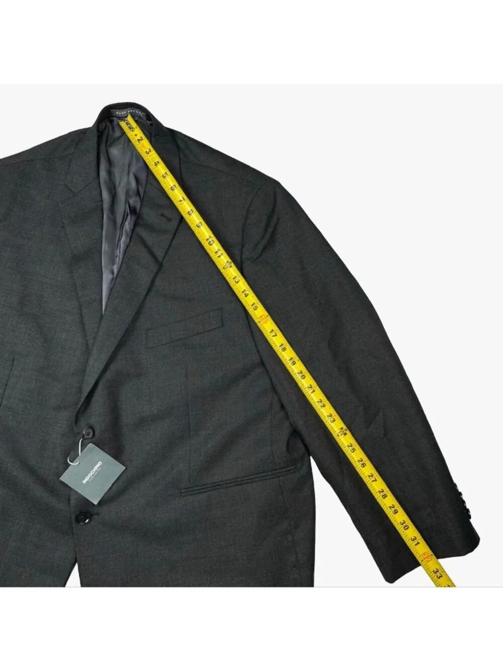 NEW IndoChino Custom Bespoke Men's 100% Wool 2-Button Blazer Gray • 50R